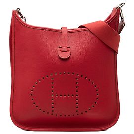 Hermès Red Clemence Evelyne I PM