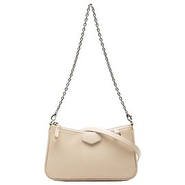 Louis Vuitton White Epi Easy Pouch On Strap
