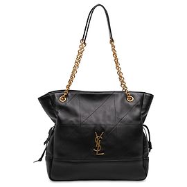 Saint Laurent Borsa Shopping Jamie Small in Pelle di Agnello Matelassé Nera