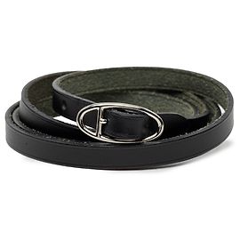 Bracciale Wrap Triple Tour Hermès in pelle Box Calf nera