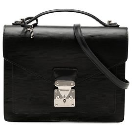 Louis Vuitton Black Epi Monceau 28