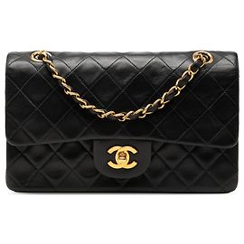 Chanel Black Small Classic Lambskin Double Flap