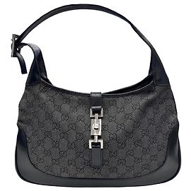Borsa a tracolla GUCCI Jackie 00963 Black Canvas