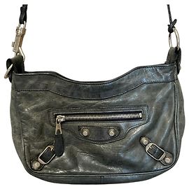 Borsa a tracolla in pelle Balenciaga Giant Hip