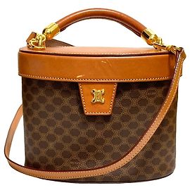 Céline Bolso Vanity Celine Leather Macadam