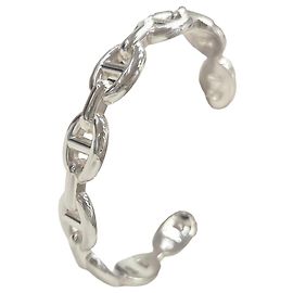 Hermès HERMES Chaine d'Ancre Enchainée Silver Bracelet