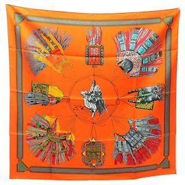 Hermès Foulard Hermes Carre 90 CUIRS DU DESERT