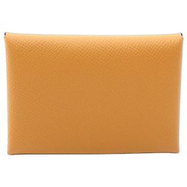 Hermès Cartera Hermes Calvi Duo Sesame - Monedero