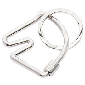 Hermès Portachiavi Cheval in metallo argentato Hermes