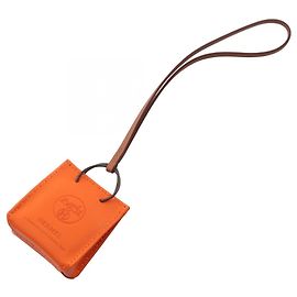 Hermès Accessorio Charm per Borsa Orange Feu Gold