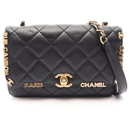 Borsa Chanel Mini Flap - Pelle Nera