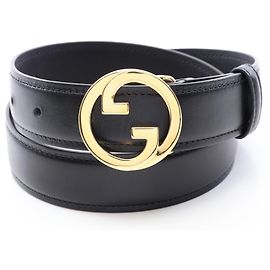 Gucci Blondie Ledergürtel für Damen mit verschränkten G