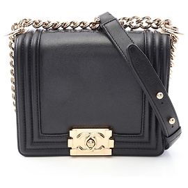 Borsa a tracolla Chanel Boy - Pelle Nera