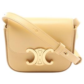 Céline Borsa a mano Celine Mini Claude in pelle gialla