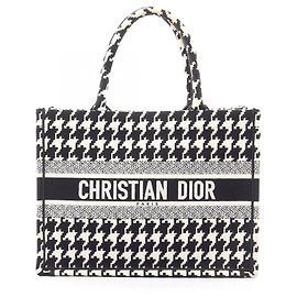 Christian Dior Dior Book Tote Medium Houndstooth Tasche