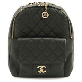 Chanel Matelassé Coco Mark Chain Rucksack