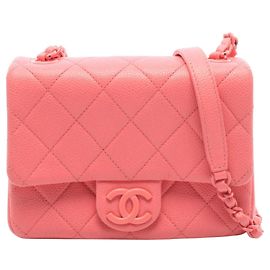 Borsa a tracolla Chanel Mini Matelassé in Rosa