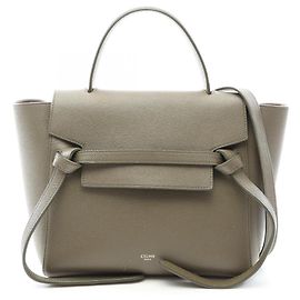 Céline Celine Belt Bag Micro - Borsa a mano in pelle Khaki