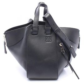 Borsa Loewe Hammock - Piccola borsa a mano in pelle nera