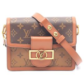 Bolsa de Ombro Louis Vuitton Dauphine Mini Monogram Reverse