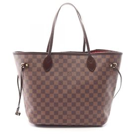 Louis Vuitton Neverfull MM Damier Ebene Tote Bag