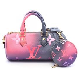 Borsa 2-Way Louis Vuitton Papillon BB Monogram Giant Midnight Fuchsia