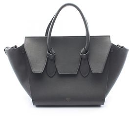 Céline Borsa Tote Celine Tie Bag in pelle grigia
