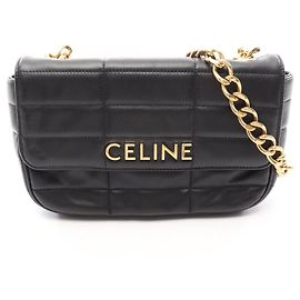 Céline Celine Matelassé Monochrome Schultertasche