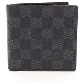 Louis Vuitton Portefeuille Marco Damier Graphite Bi-fold Wallet