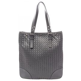Borsa Tote Bottega Veneta Intrecciato Gray