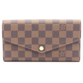 Louis Vuitton Portefeuille Sarah Damier Ebene Bi-fold Long Wallet