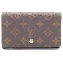Louis Vuitton Bi-fold Geldbörse aus braunem Leder