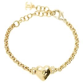 Chanel Bracelet Coeur 2024 Heart Chain CC Bracelet