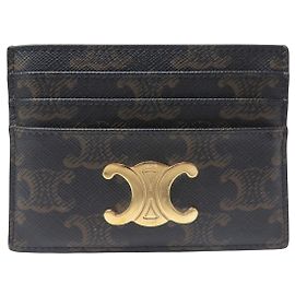 Céline PORTACARTES CELINE TRIOMPHE TOILE 10L832CQH MARRONE