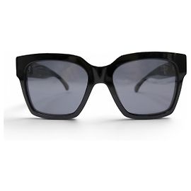 GAFAS DE SOL CHANEL CUADRADAS NUEVAS LOGO CC NEGRAS 5557 BLACK SUNGLASSES