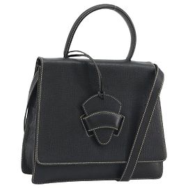 LOEWE Velazquez Handtasche Leder 2-Wege Schwarz