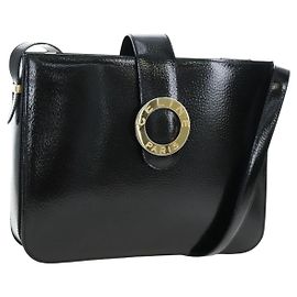 Céline CELINE Shoulder Bag Patent leather Green Gold