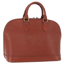 LOUIS VUITTON Epi Alma Hand Bag Kenya Brown M52143 LV