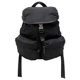 Prada Zaino Nylon One Buckle Medium Nero Unisex