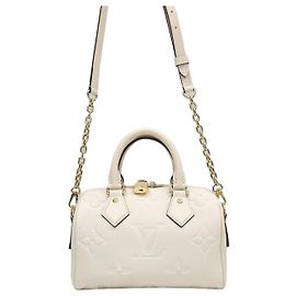 Louis Vuitton Speedy Bandoulière Monogram Empreinte Cream