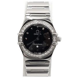 Omega Constellation Bezel Diamond Quartz Women's Watch
