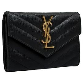 Saint Laurent Portacarte Busta Nero