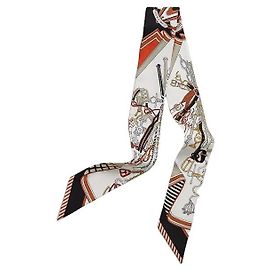 Hermès Foulard in seta Twilly Bouquets Sellier da donna