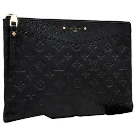 Louis Vuitton Monogram Clutch Bag Schwarz