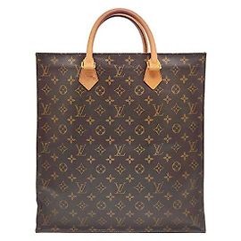 Louis Vuitton Monogram Sac Plat Bolso Marrón