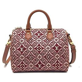 Louis Vuitton Bandoulière Speedy 25 Pelle Rosso Bordeaux