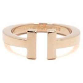 Anello T Square Tiffany & Co Oro Rosa