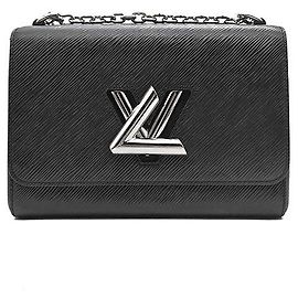 Louis Vuitton Epi Twist MM Borsa in pelle nera