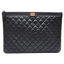 Chanel Clutch Caviar Boy Large