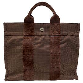 Hermès Borsa Tote Furuto Canvas PM Brown (Top Grade)